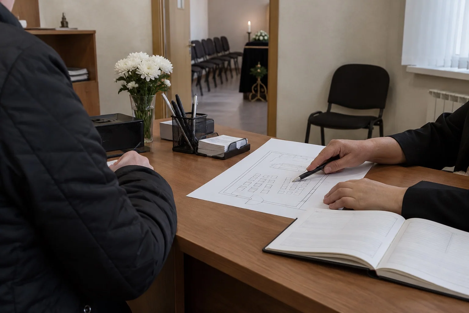 Спокойная подготовка к встрече.